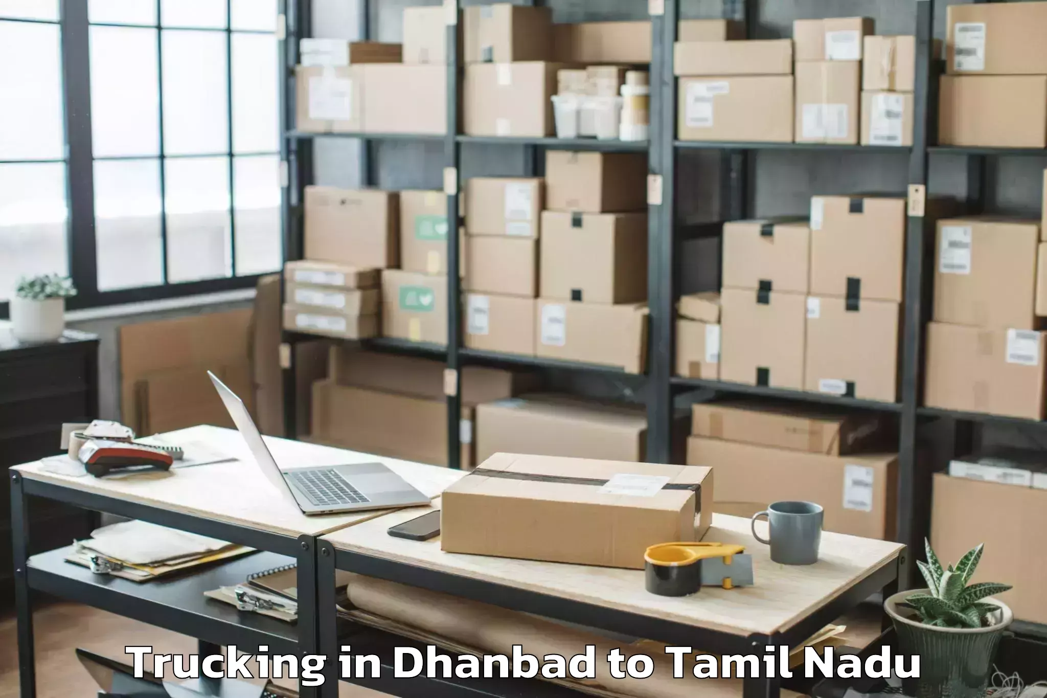 Expert Dhanbad to Bharathidasan University Tiruc Trucking